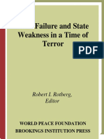 State Failure and State Weakness in A Time of Terror by Robert I. Rotberg