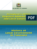 History of Local Government in Tanzania