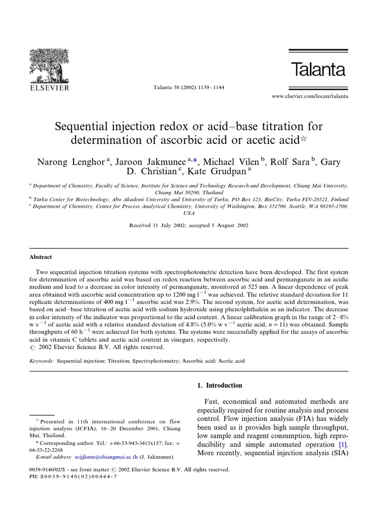 Metode Vit C PDF Titration Chemistry