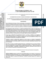 Agencia Nacional de Tierras - Ant Auto No.: La Subdirectora de Acceso A Tierras Por Demanda Y Descongestión