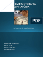 Testes em Fisioterapia Respiratória