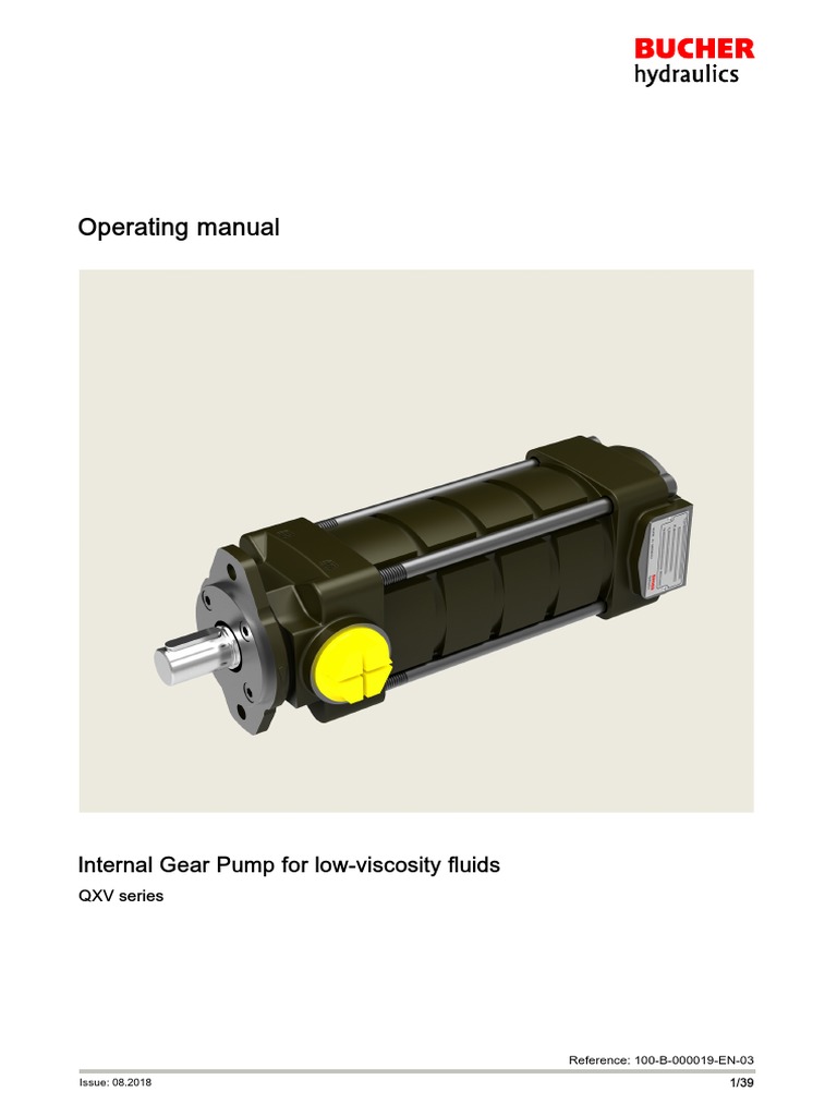 QXV - 100 B 000019 en | PDF | Pump | Safety