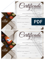 Certificado de Mestrado