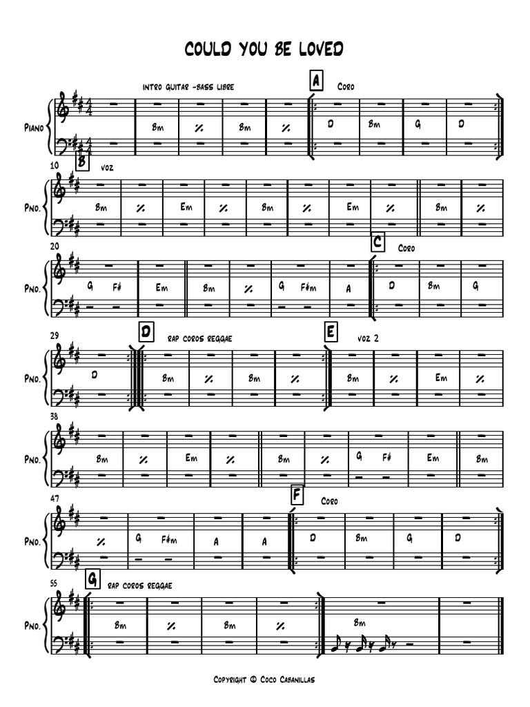 Could You Be Loved PDF