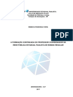 2017vera - RF - Me - Arafcl - Formação Continuada Do PCP Na Rede Publica Paulista