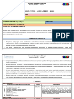 Plano de Curso de Língua Portuguesa - 2022 - Eu