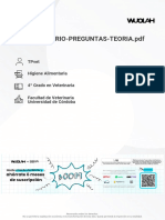 Guía de preguntas sobre higiene alimentaria y teoría