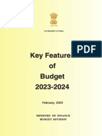 Key Features of Fin Budget FY 23-24