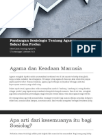 Pandangan Sosiologis Tentang Agama Sakral #2