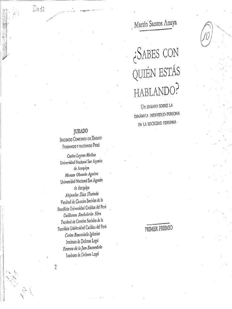 Sabes Con Quien Estás Hablando - Organized | PDF