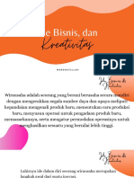 Ide Bisnis Kreativitas