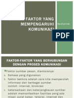 Faktor - Faktor Yang Mempengaruhi Komunikasi