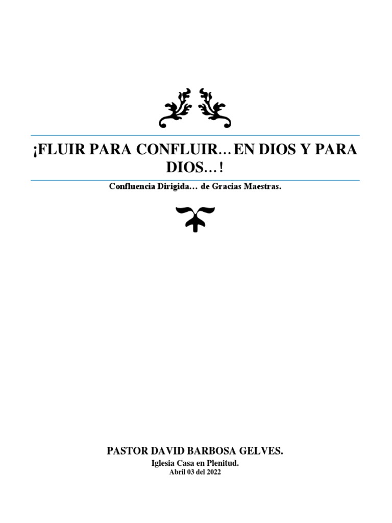 ¡Fluir para Confluir en Dios y para Dios !! | PDF | Jardín del Edén ...