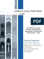 Take Home Midterm Exam: Individual Work: Program: Mainstream