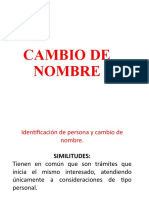 Cambio de Nombre