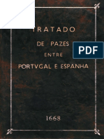 Tratado de paz entre Portugal y España mediado por Inglaterra