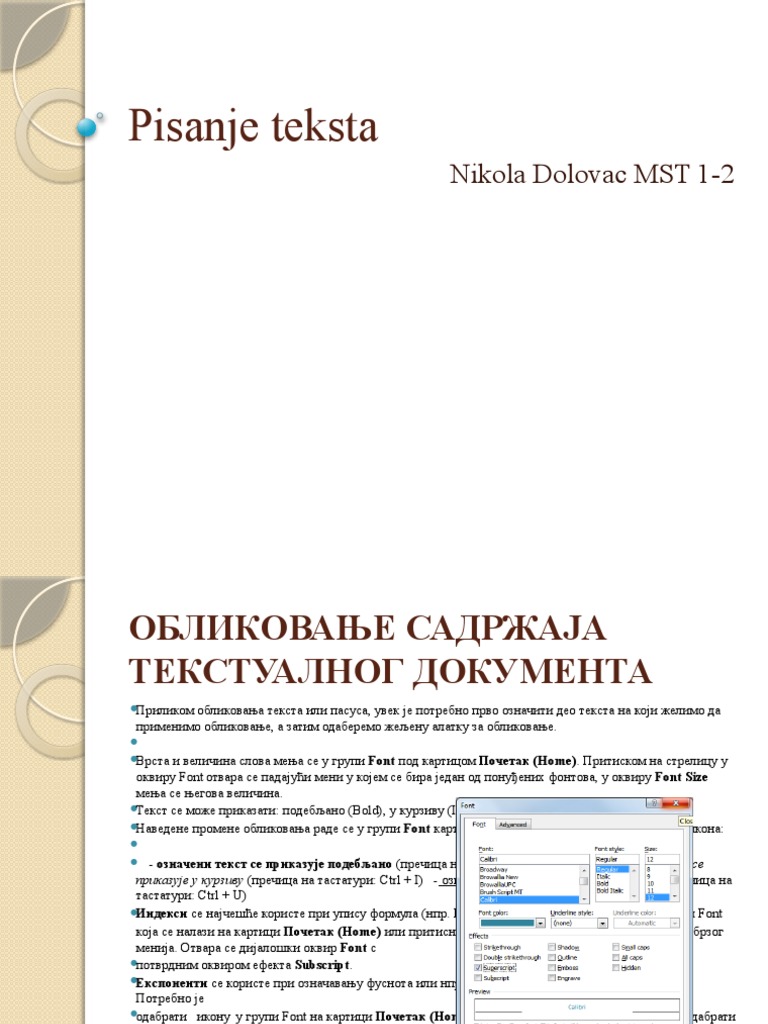 Pisanje Teksta | PDF