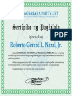 Certificate Malolos