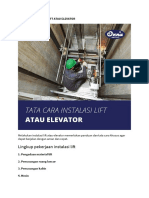 Tata Cara Instalasi Lift Atau Elevator