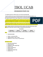 FUTBOL UCAB Rutina Semana7