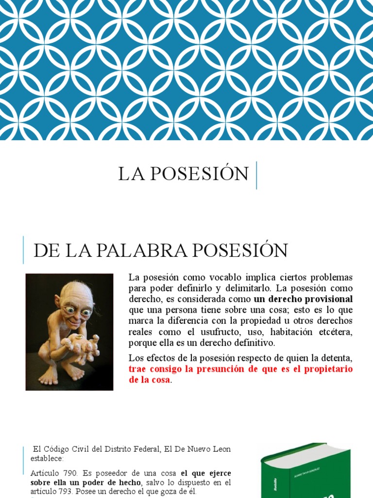 Definición y Tipos de Posesión Legal | PDF | Posesión (Ley) | Propiedad