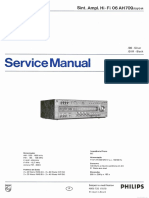 Receiver Philips AH709 Service Manual