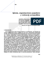 Iglesia, Organizaciones Populares y Violencia Sociopolítica: Luis Armando González