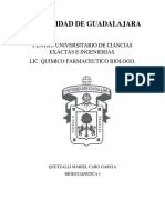 UdeG Lic Química Bioestadística I