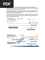Ejemplo de cheque BAC Credomatic | PDF