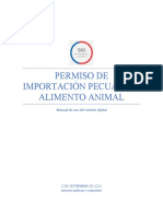 Manual Permiso de Importacion Alimento Animal