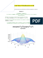 Ejercicios de graficación 3D en Matlab