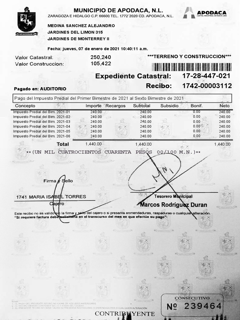 Pago Predial 2025