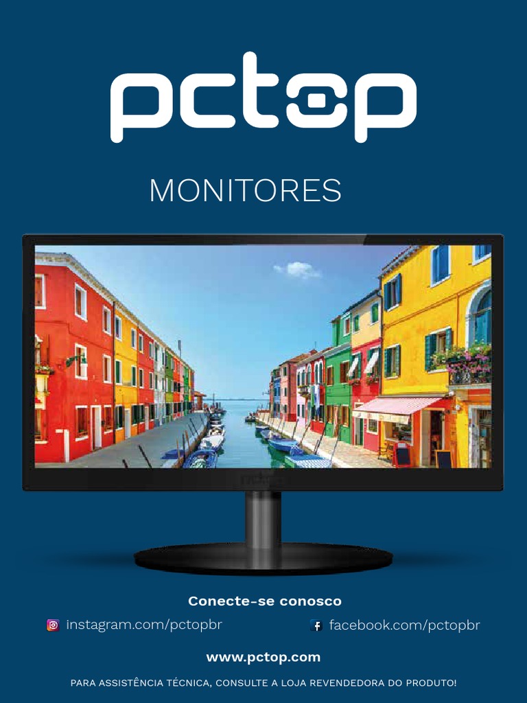 Manual Monitor PCTOP Web | PDF | HDMI | Monitor de computador