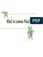 What Is Lesson Plan