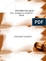First Income Tax Quiz Letran