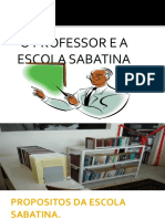 O Professor e A Escola Sabatina