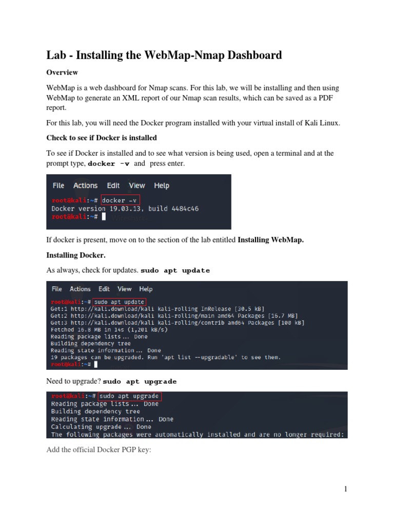 Lab+ +Installing+the+WebMap Nmap+Dashboard | PDF | Software Development ...