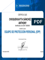 Curso Equipo de Protección Personal (Epp) - Doc 74293605 - Choquehuayta Sánchez Paul Anthony
