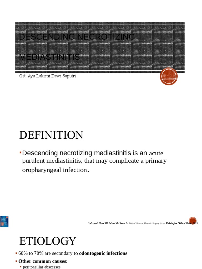 Descending Necrotizing Mediastinitis Pdf Diseases And Disorders