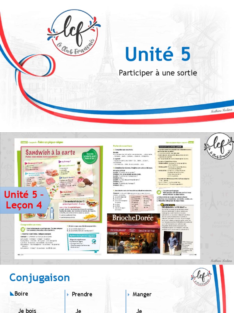 Parler de nourriture en français | PDF | Repas | Cuisine européenne