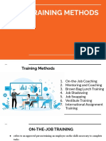 Training Methods Summary