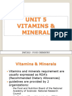 Unit 5 - Vitamin Mineral