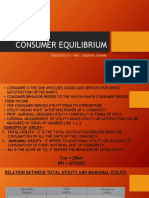 Consumer Equilibrium