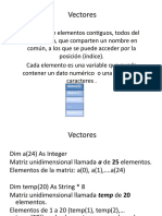 Vectores y Matrices