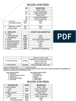 Rates and Fees Gs Resort