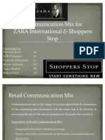 Comparing Communication Strategies of Shoppers Stop and Zara