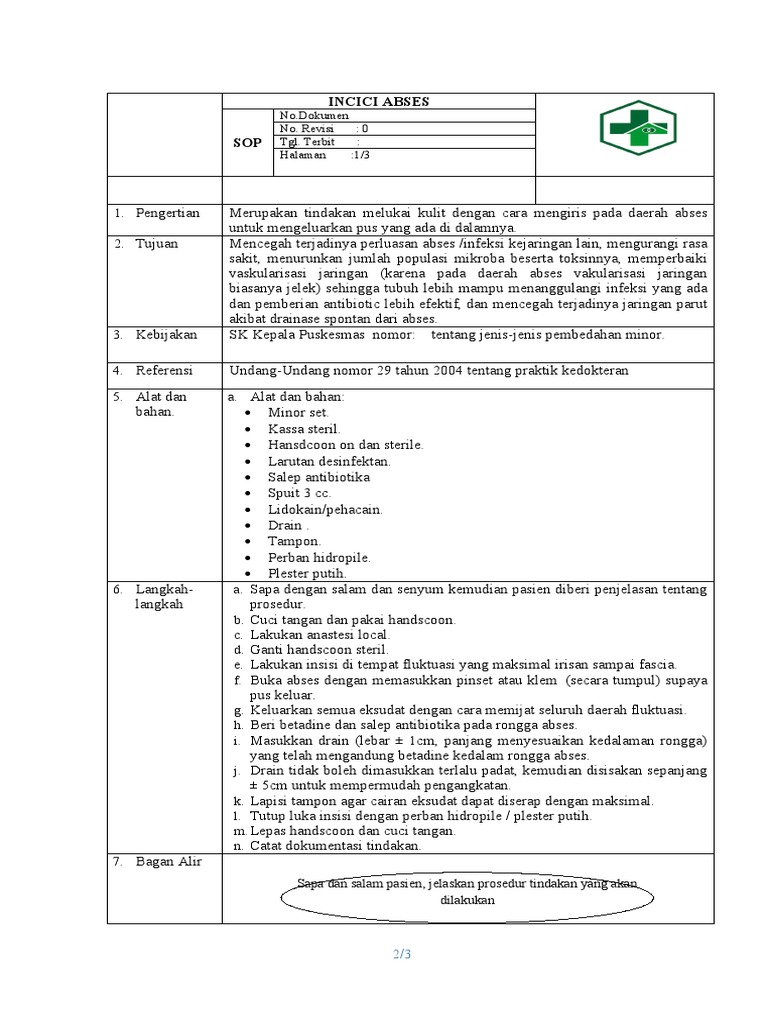 Prosedur Insisi Abses dan Drainase | PDF