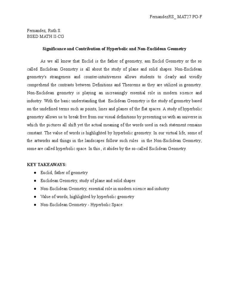 Geometry in Real Life World PDF