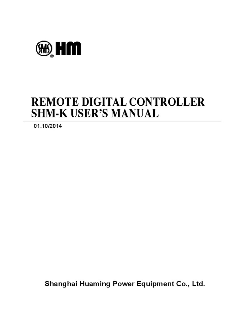SHM-K Remote Controller Setup Guide | PDF | Computer Network | Power Supply