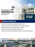 Geometric Design of Highways